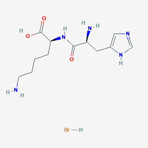 L-Histidyl-L-lysine hydrobromide chemical structure (CAS 151151-29-0)