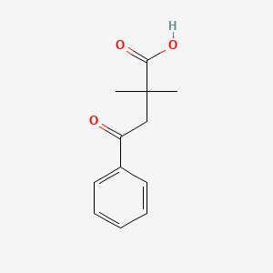 2,2-Dimethyl-4-oxo-4-phenylbutanoic acid chemical structure (CAS 15116-34-4)
