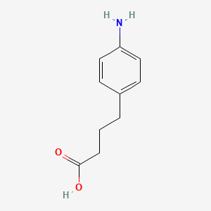 4-(4-Aminophenyl)butanoic acid chemical structure (CAS 15118-60-2)