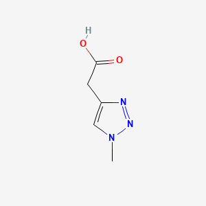 2-(1-Methyl-1H-1,2,3-triazol-4-yl)acetic acid chemical structure (CAS 1512226-21-9)
