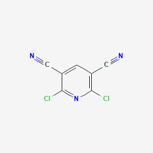 2,6-Dichloropyridine-3,5-dicarbonitrile chemical structure (CAS 151229-84-4)