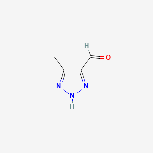 5-Methyl-1H-1,2,3-triazole-4-carbaldehyde chemical structure (CAS 1512663-84-1)