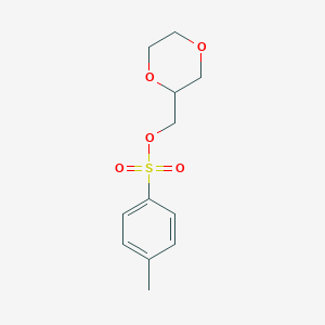 (1,4-Dioxan-2-yl)methyl 4-methylbenzenesulfonate chemical structure (CAS 1512718-16-9)