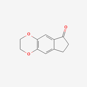 2,3,7,8-Tetrahydro-6H-indeno[5,6-b][1,4]dioxin-6-one chemical structure (CAS 15128-61-7)