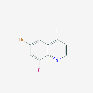 6-Bromo-8-fluoro-4-methylquinoline chemical structure (CAS 1513146-12-7)