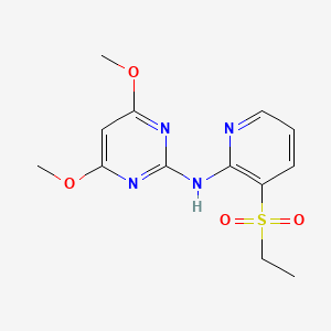 N-(3-(Ethylsulfonyl)pyridin-2-yl)-4,6-dimethoxypyrimidin-2-amine chemical structure (CAS 151331-80-5)