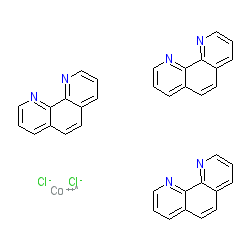 Tris(1,10-phenanthroline)cobalt(2+) dichloride chemical structure (CAS 15136-98-8)
