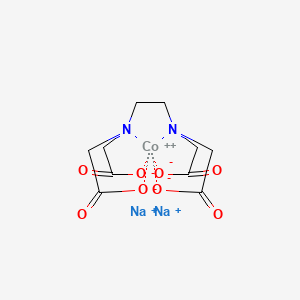 Cobalt(II) disodium 2,2',2'',2'''-(ethane-1,2-diylbis(azanetriyl))tetraacetate chemical structure (CAS 15137-09-4)