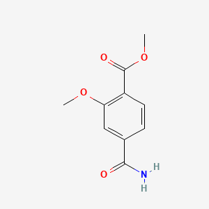 Methyl 4-carbamoyl-2-methoxybenzoate chemical structure (CAS 1513849-41-6)
