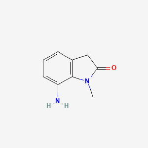 7-Amino-1-methylindolin-2-one chemical structure (CAS 1514007-53-4)