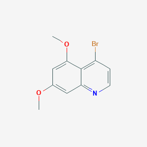 4-Bromo-5,7-dimethoxyquinoline chemical structure (CAS 1514254-31-9)