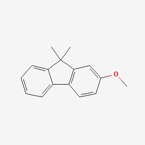 2-Methoxy-9,9-dimethyl-9H-fluorene chemical structure (CAS 1514864-84-6)