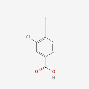 4-(tert-Butyl)-3-chlorobenzoic acid chemical structure (CAS 1515-20-4)