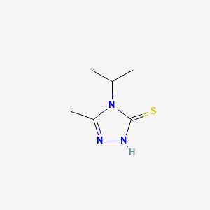 4-Isopropyl-5-methyl-4H-1,2,4-triazole-3-thiol chemical structure (CAS 151519-23-2)