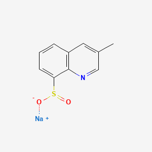 Sodium 3-methylquinoline-8-sulfinate chemical structure (CAS 1515486-54-0)