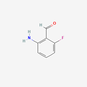 2-Amino-6-fluorobenzaldehyde chemical structure (CAS 151585-93-2)