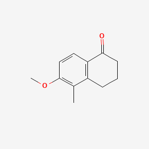 6-Methoxy-5-methyl-3,4-dihydronaphthalen-1(2H)-one chemical structure (CAS 15159-14-5)