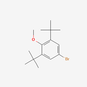 5-Bromo-1,3-di-tert-butyl-2-methoxybenzene chemical structure (CAS 1516-96-7)