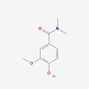 4-Hydroxy-3-methoxy-N,N-dimethylbenzamide chemical structure (CAS 151719-99-2)