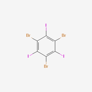 1,3,5-Tribromo-2,4,6-triiodobenzene chemical structure (CAS 151721-78-7)