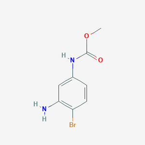 methyl (3-amino-4-bromophenyl)carbamate chemical structure (CAS 1517422-86-4)