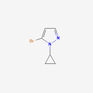 5-Bromo-1-cyclopropyl-1H-pyrazole chemical structure (CAS 1517978-30-1)