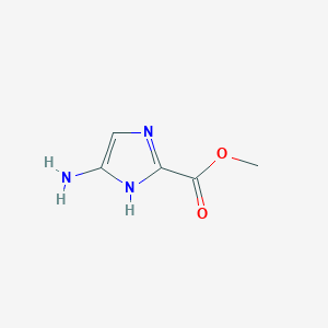 Methyl 5-amino-1H-imidazole-2-carboxylate chemical structure (CAS 1517999-26-6)