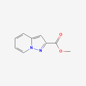 Methyl pyrazolo[1,5-a]pyridine-2-carboxylate chemical structure (CAS 151831-21-9)