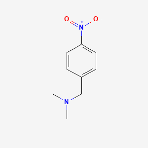N,N-Dimethyl-1-(4-nitrophenyl)methanamine chemical structure (CAS 15184-96-0)