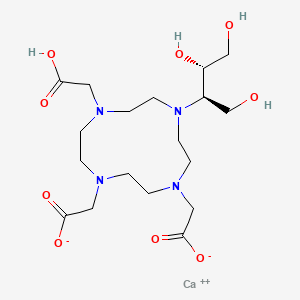rel-Calcium 2,2'-(7-(carboxymethyl)-10-((2R,3S)-1,3,4-trihydroxybutan-2-yl)-1,4,7,10-tetraazacyclododecane-1,4-diyl)diacetate chemical structure (CAS 151878-23-8)