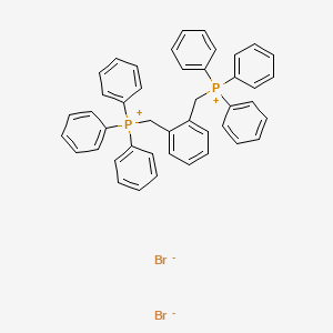 (1,2-Phenylenebis(methylene))bis(triphenylphosphonium) bromide chemical structure (CAS 1519-46-6)