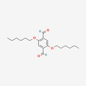 2,5-Bis(hexyloxy)terephthalaldehyde chemical structure (CAS 151903-52-5)