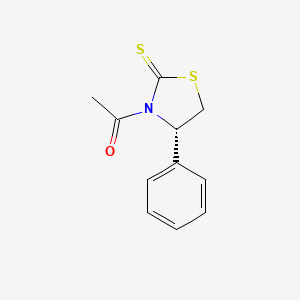 (S)-1-(4-Phenyl-2-thioxothiazolidin-3-yl)ethan-1-one chemical structure (CAS 1519060-84-4)