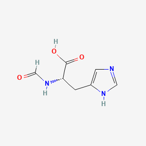 (S)-2-Formamido-3-(1H-imidazol-4-yl)propanoic acid chemical structure (CAS 15191-21-6)