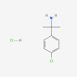 2-(4-Chlorophenyl)propan-2-amine hydrochloride chemical structure (CAS 151946-41-7)