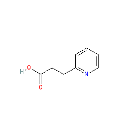 3-(2-Pyridyl)propionic Acid chemical structure (CAS 15197-75-8)