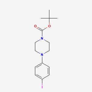 tert-Butyl 4-(4-iodophenyl)piperazine-1-carboxylate chemical structure (CAS 151978-66-4)