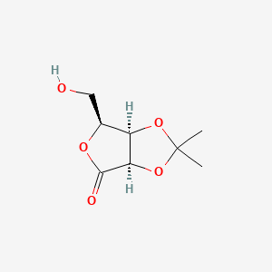 (3aR,6S,6aR)-6-(Hydroxymethyl)-2,2-dimethyldihydrofuro[3,4-d][1,3]dioxol-4(3aH)-one chemical structure (CAS 152006-17-2)