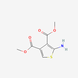Dimethyl 2-aminothiophene-3,4-dicarboxylate chemical structure (CAS 1520161-91-4)