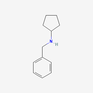 N-Benzylcyclopentanamine chemical structure (CAS 15205-23-9)