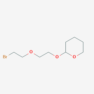 2-(2-(2-Bromoethoxy)ethoxy)tetrahydro-2H-pyran chemical structure (CAS 152065-54-8)
