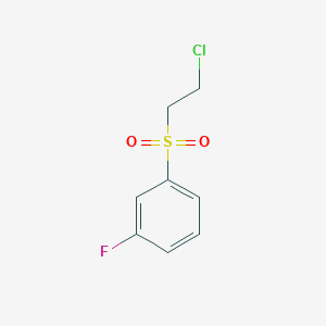 1-((2-Chloroethyl)sulfonyl)-3-fluorobenzene chemical structure (CAS 1520651-86-8)