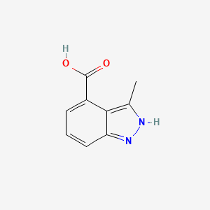 3-Methyl-1H-indazole-4-carboxylic acid chemical structure (CAS 1520726-15-1)