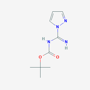 N-Boc-1-Guanylpyrazole chemical structure (CAS 152120-61-1)