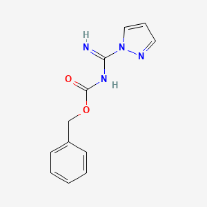 Benzyl (imino(1H-pyrazol-1-yl)methyl)carbamate chemical structure (CAS 152120-62-2)