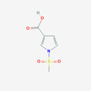 1-(Methylsulfonyl)-1H-pyrrole-3-carboxylic acid chemical structure (CAS 1521806-48-3)