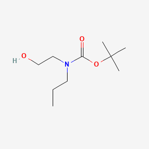 tert-Butyl (2-hydroxyethyl)(propyl)carbamate chemical structure (CAS 152192-96-6)