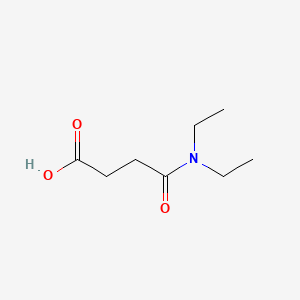 4-(Diethylamino)-4-oxobutanoic acid chemical structure (CAS 1522-00-5)