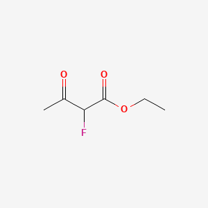 Ethyl 2-fluoro-3-oxobutanoate chemical structure (CAS 1522-41-4)