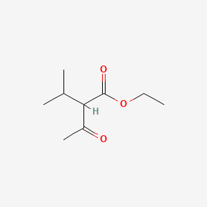 Ethyl 2-acetyl-3-methylbutanoate chemical structure (CAS 1522-46-9)